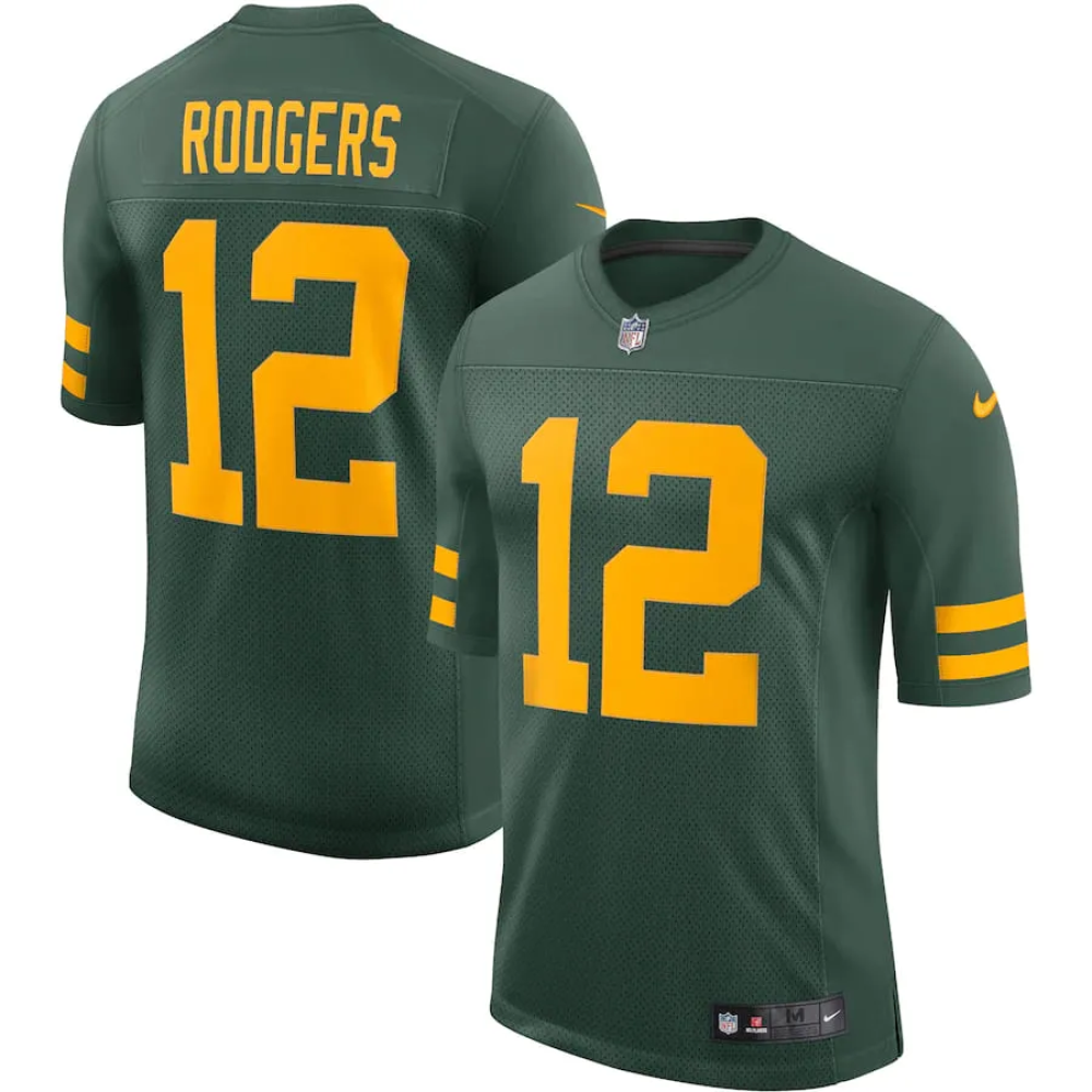 Camisa FUSE Limited Green Bay Packers Verde Alternativo - Aaron Rodgers #12