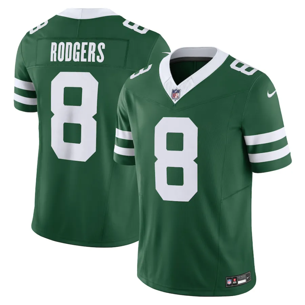 Camisa FUSE Limited New York Jets Verde - Aaron Rodgers #8
