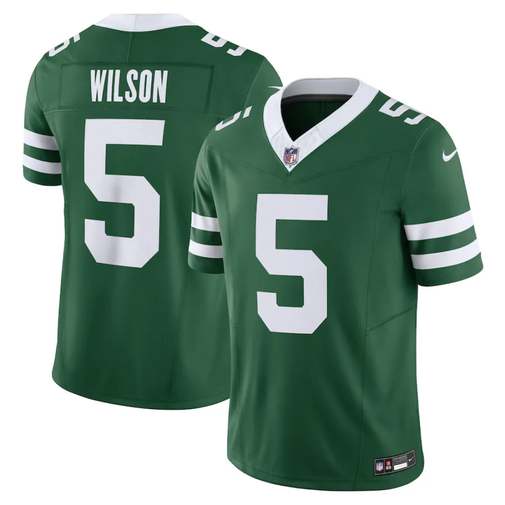 Camisa FUSE Limited New York Jets Verde - Garrett Wilson #5