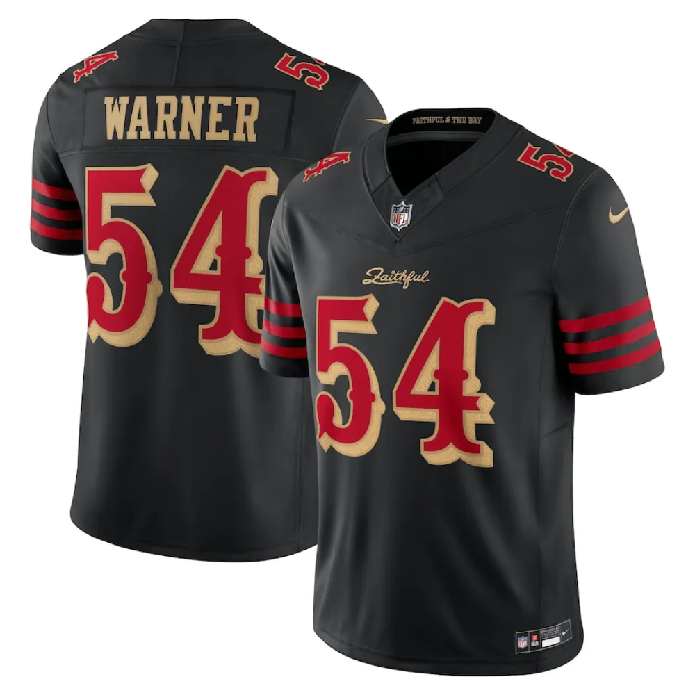 Camisa FUSE Limited San Francisco 49ers Rivalries Preta - Fred Warner #54