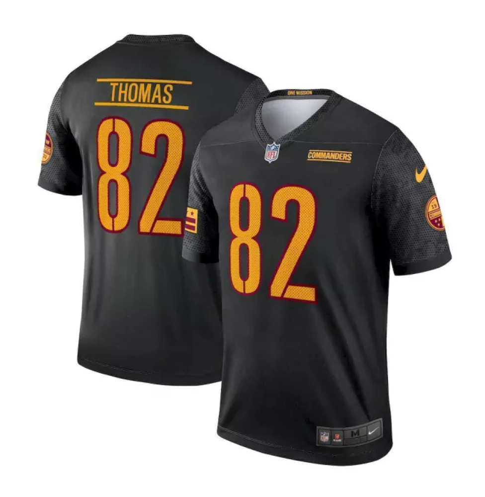 Camisa FUSE Limited Washington Commanders Preta - Logan Thomas #82
