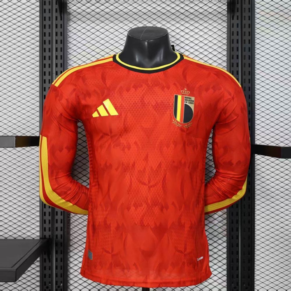 Camisa Jogador Manga Longa Bélgica I - Adidas 2026