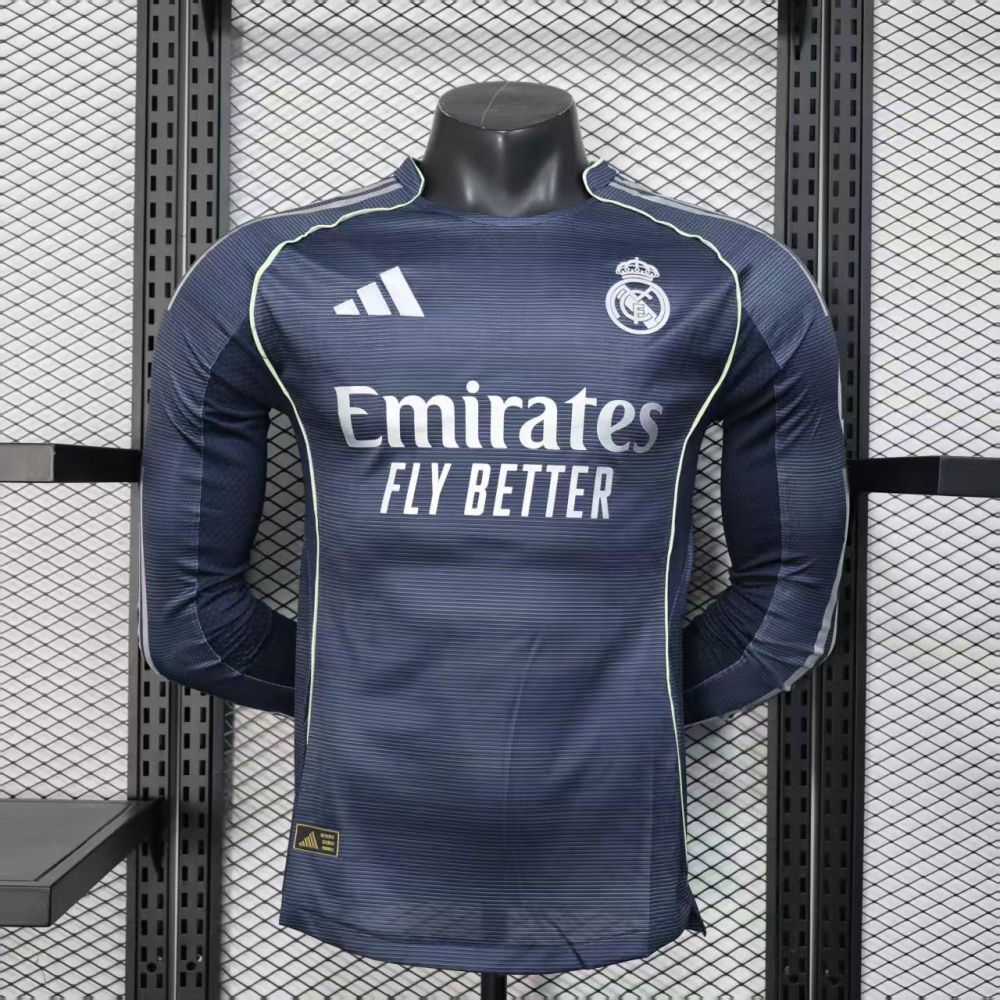 Camisa Jogador Manga Longa Real Madrid II - Adidas 25/26