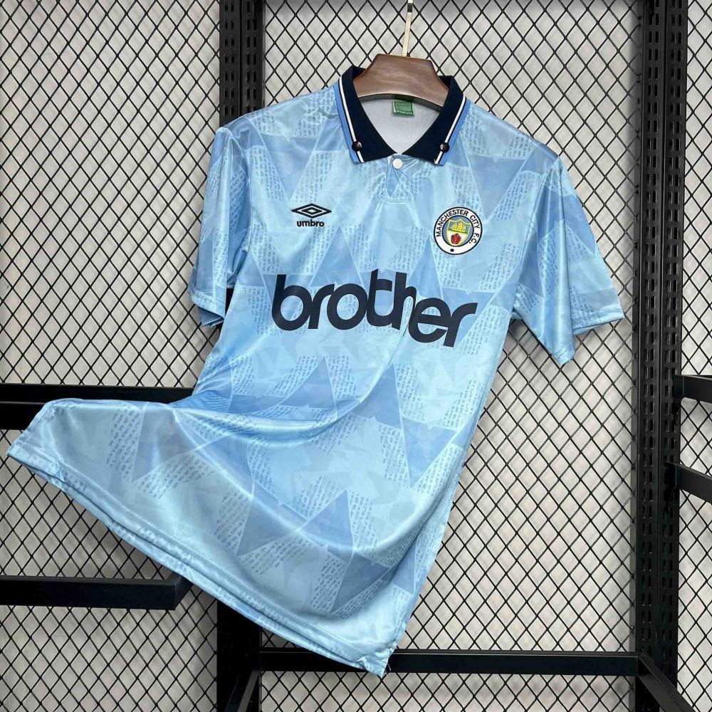 Camisa Retrô Manchester City I - Umbro 89/91