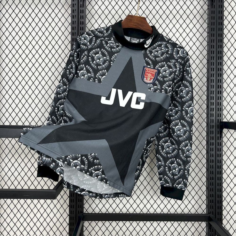 Camisa Retrô Manga Longa Arsenal Goleiro I - 94/95
