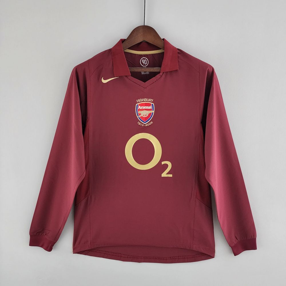 Camisa Retrô Manga Longa Arsenal I - Nike 05/06
