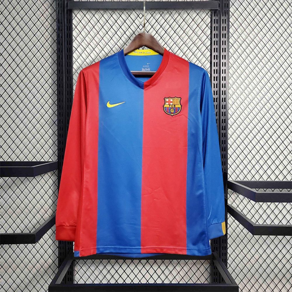 Camisa Retrô Manga Longa Barcelona I - Kappa 06/07