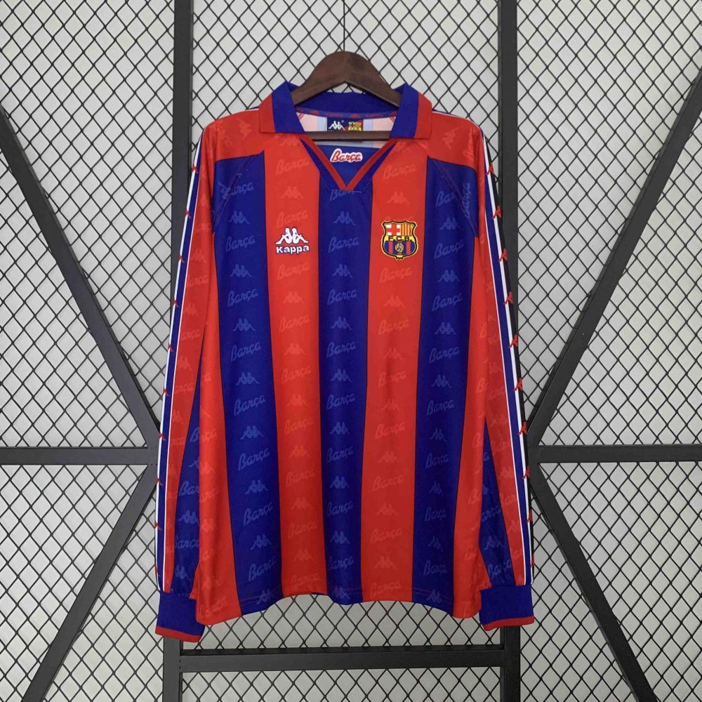 Camisa Retrô Manga Longa Barcelona I - Kappa 97/98