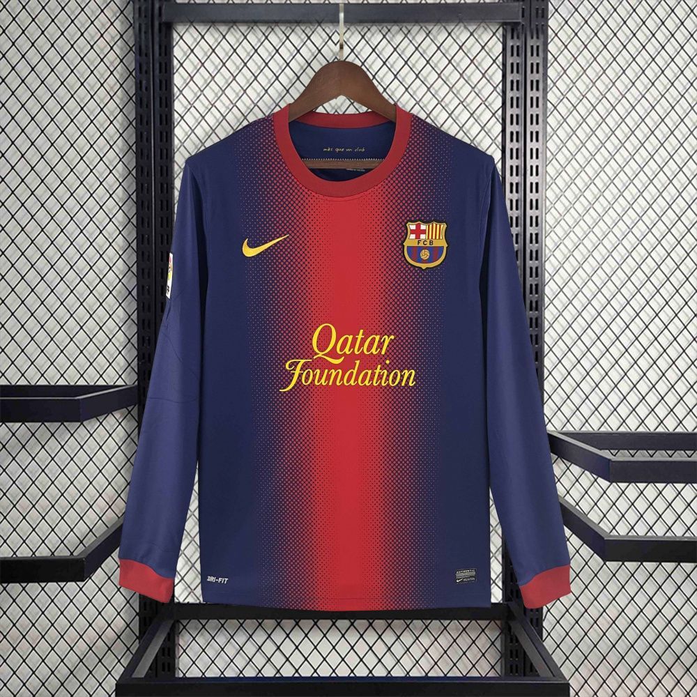 Camisa Retrô Manga Longa Barcelona I - Nike 12/13
