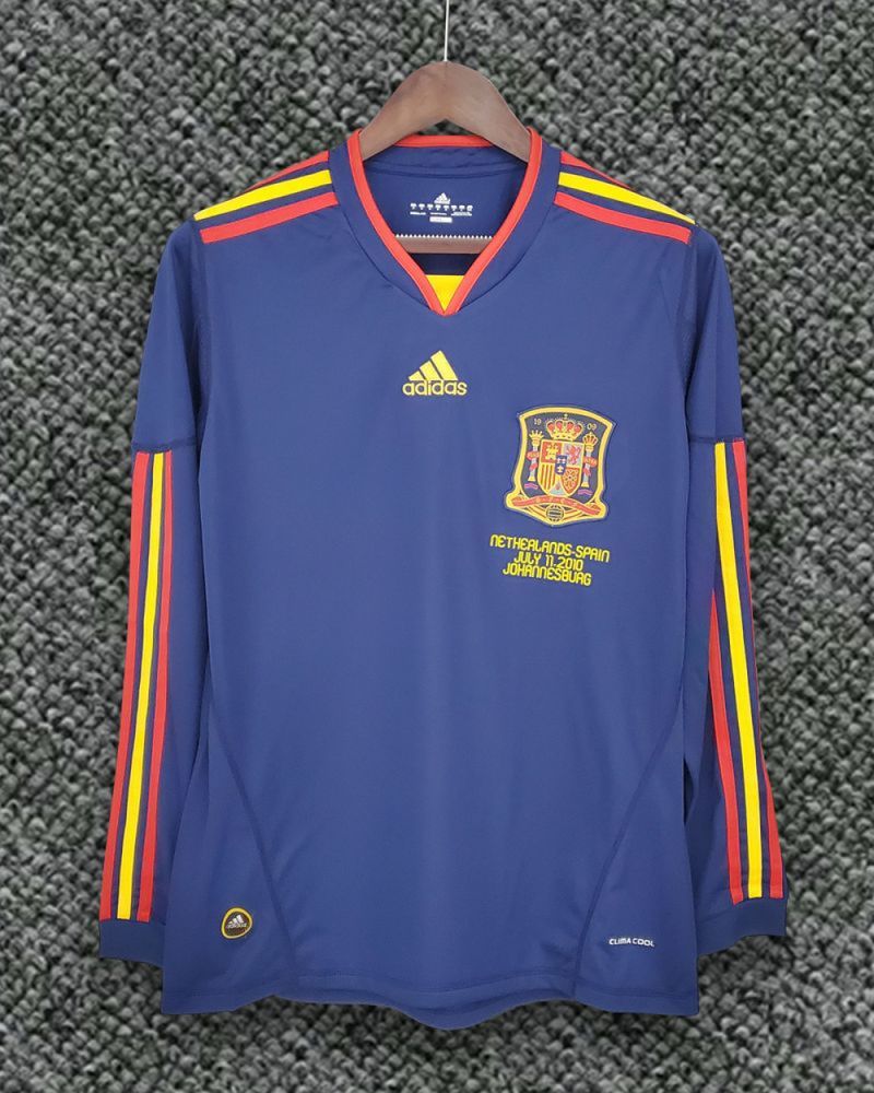 Camisa Retrô Manga Longa Espanha II - Adidas 2010