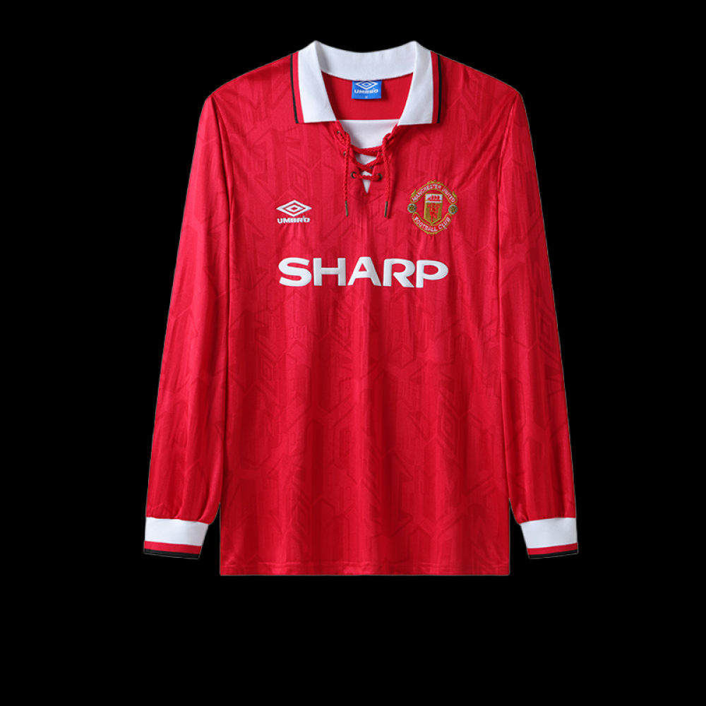 Camisa Retrô Manga Longa Manchester United I - Umbro 92/94