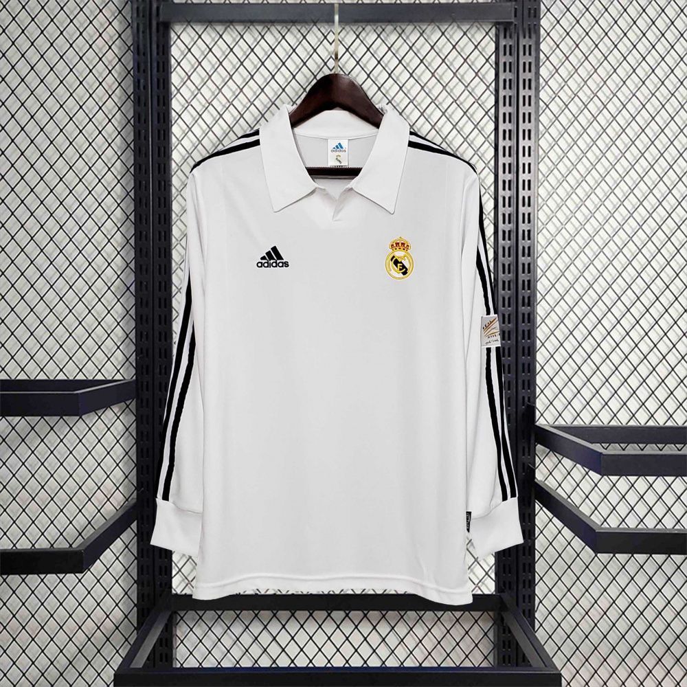 Camisa Retrô Manga Longa Real Madrid I - Adidas 02/03