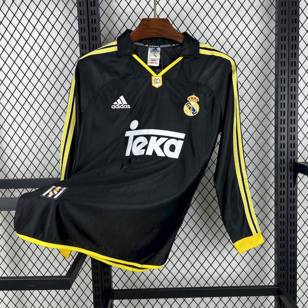 Camisa Retrô Manga Longa Real Madrid II - Adidas 98/99