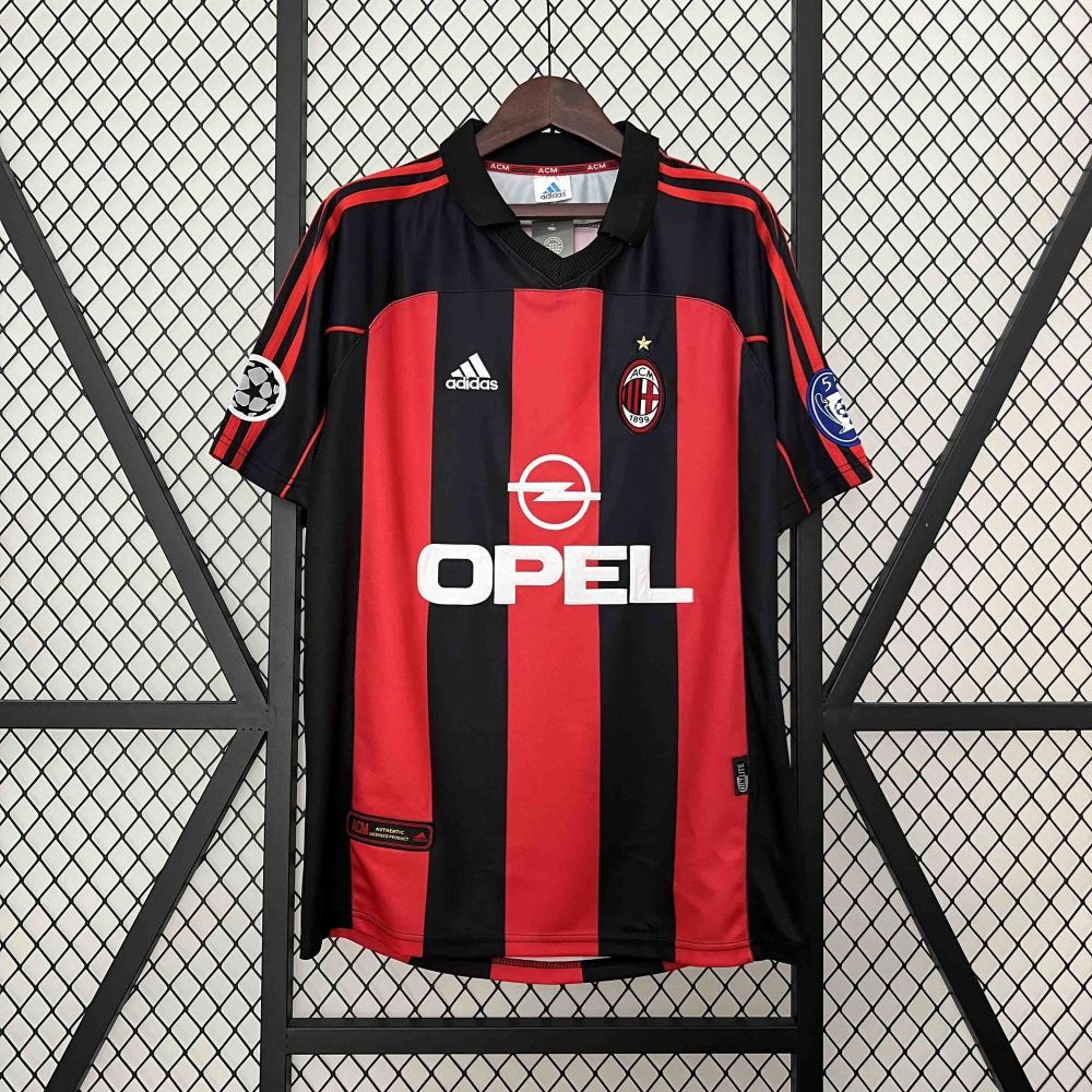 Camisa Retrô Milan I - Adidas 00/01