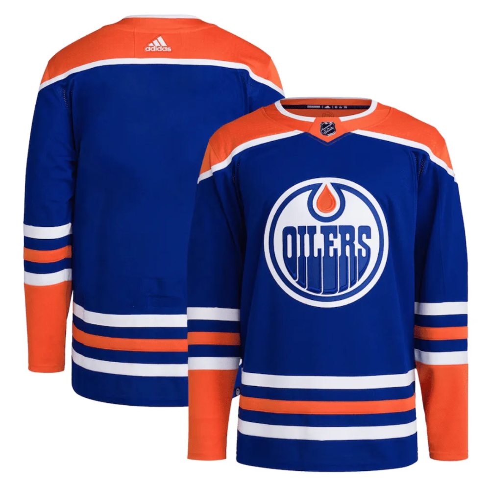 Camisa NHL Torcedor Edmonton Oilers Azul