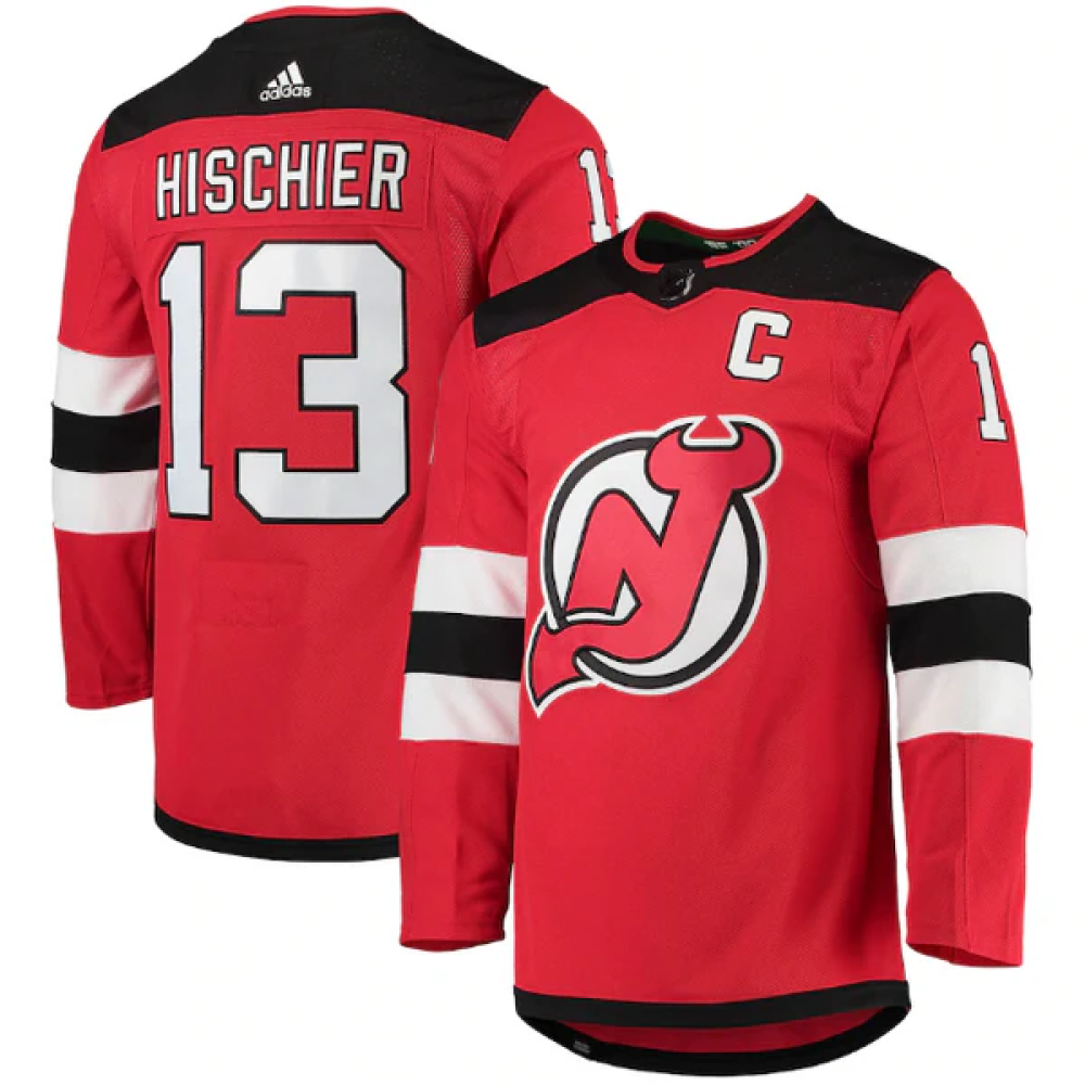 Camisa NHL Torcedor New Jersey Devils Vermelha - Nico Hischier #13
