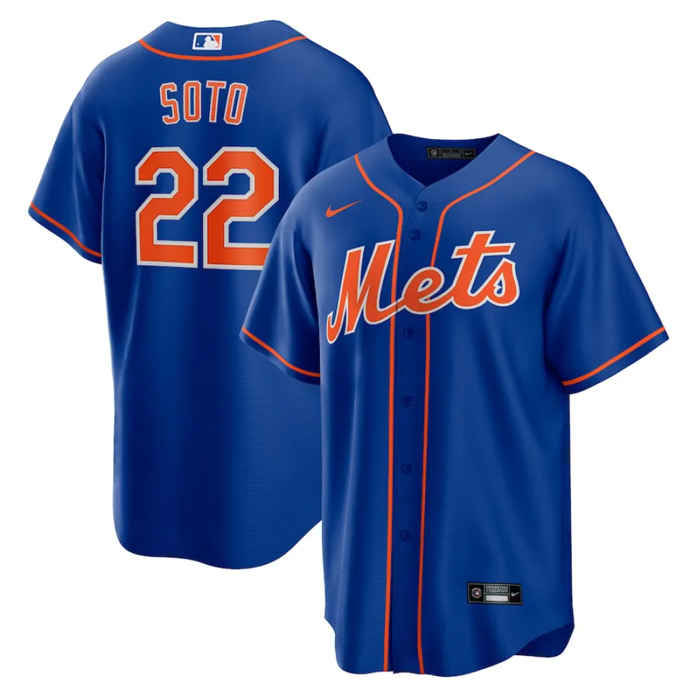 Camisa MLB Torcedor New York Mets Azul - Juan Soto #22