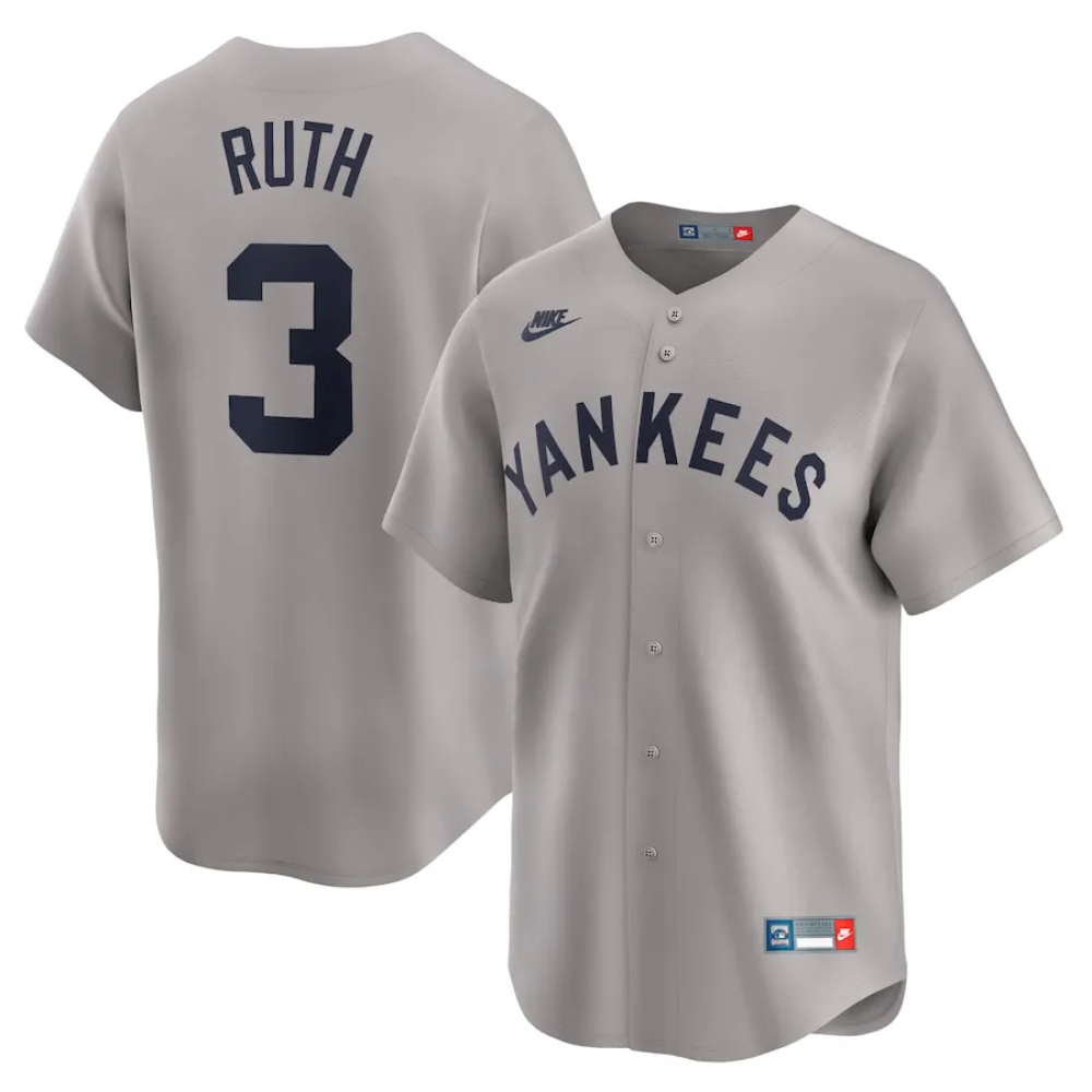 Camisa Torcedor New York Yankees Bege - Babe Ruth #3