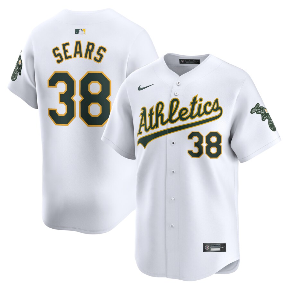 Camisa MLB Torcedor Oakland Athletics Branca - JP Sears #38