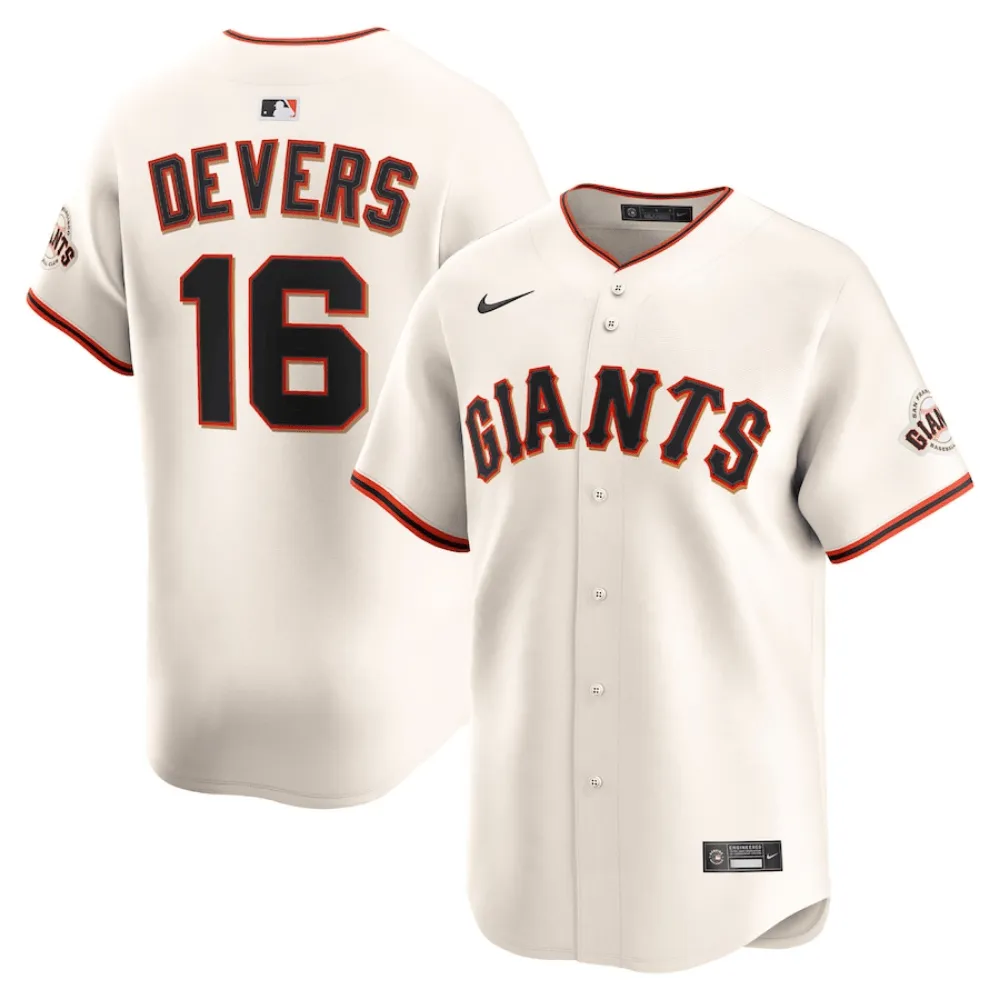 Camisa MLB Torcedor San Francisco Giants Bege - Samuel Devers #16