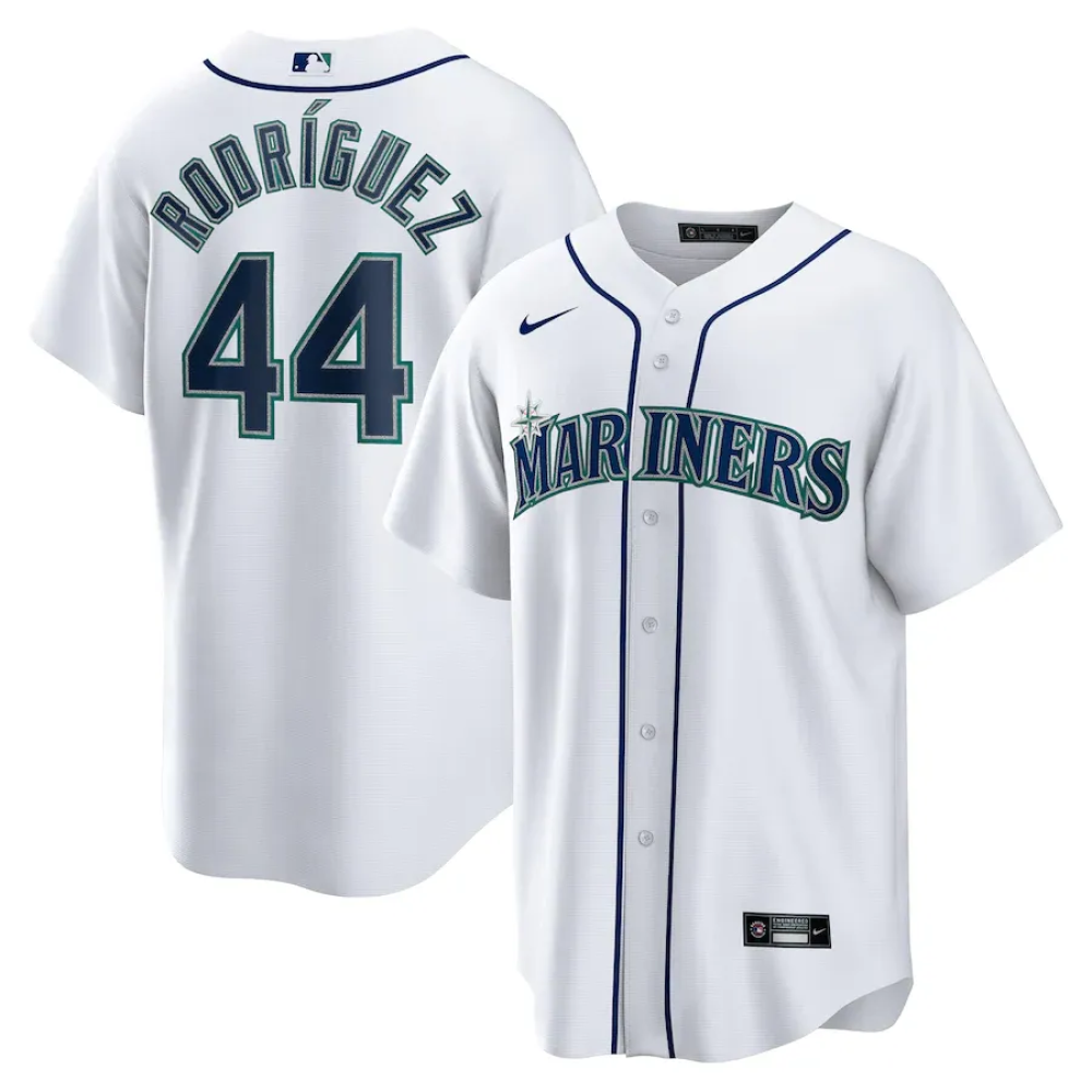 Camisa MLB Torcedor Seattle Mariners Branca - Julio Rodriguez #44