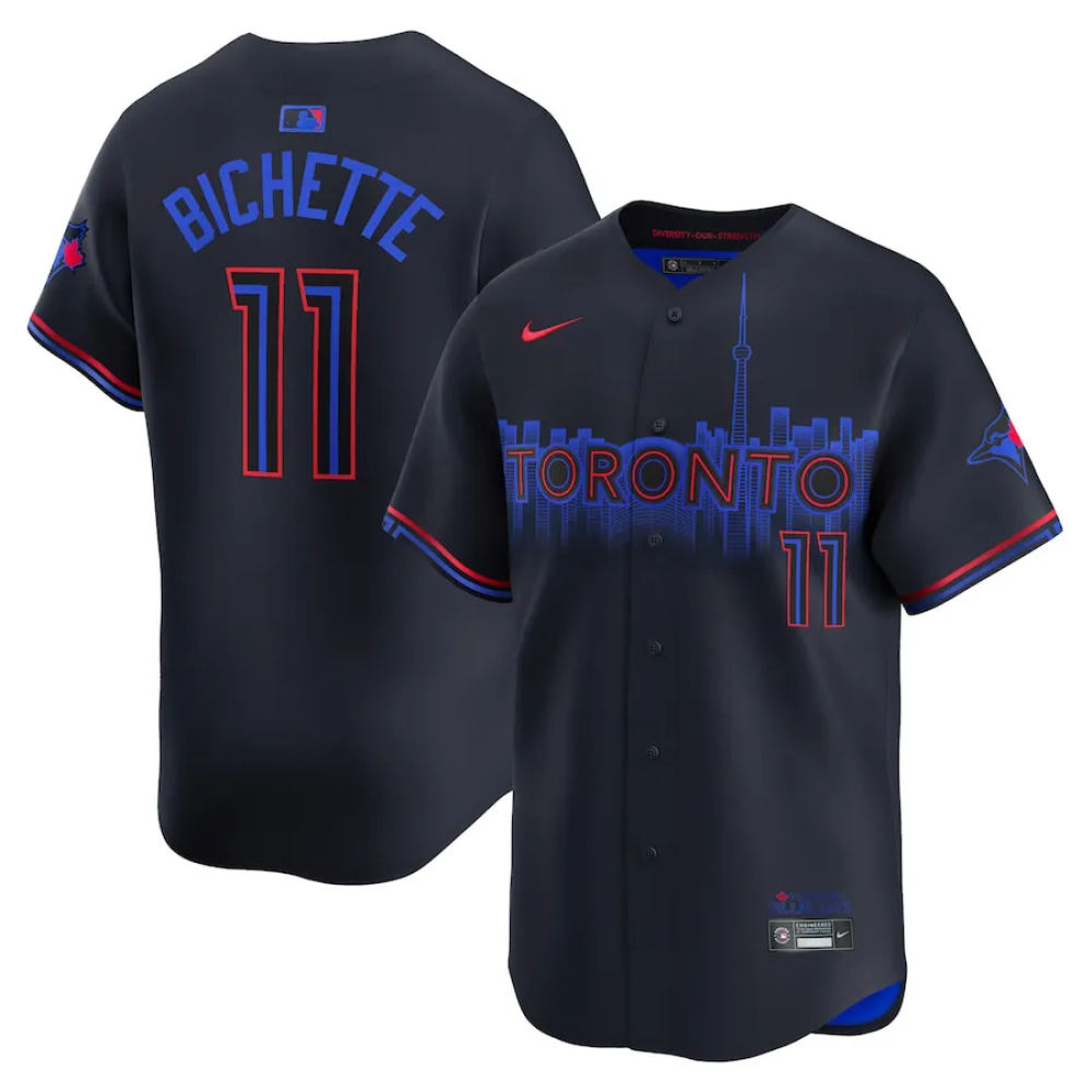 Camisa MLB Torcedor Toronto Blue Jays Preta - Bo Bichette #11