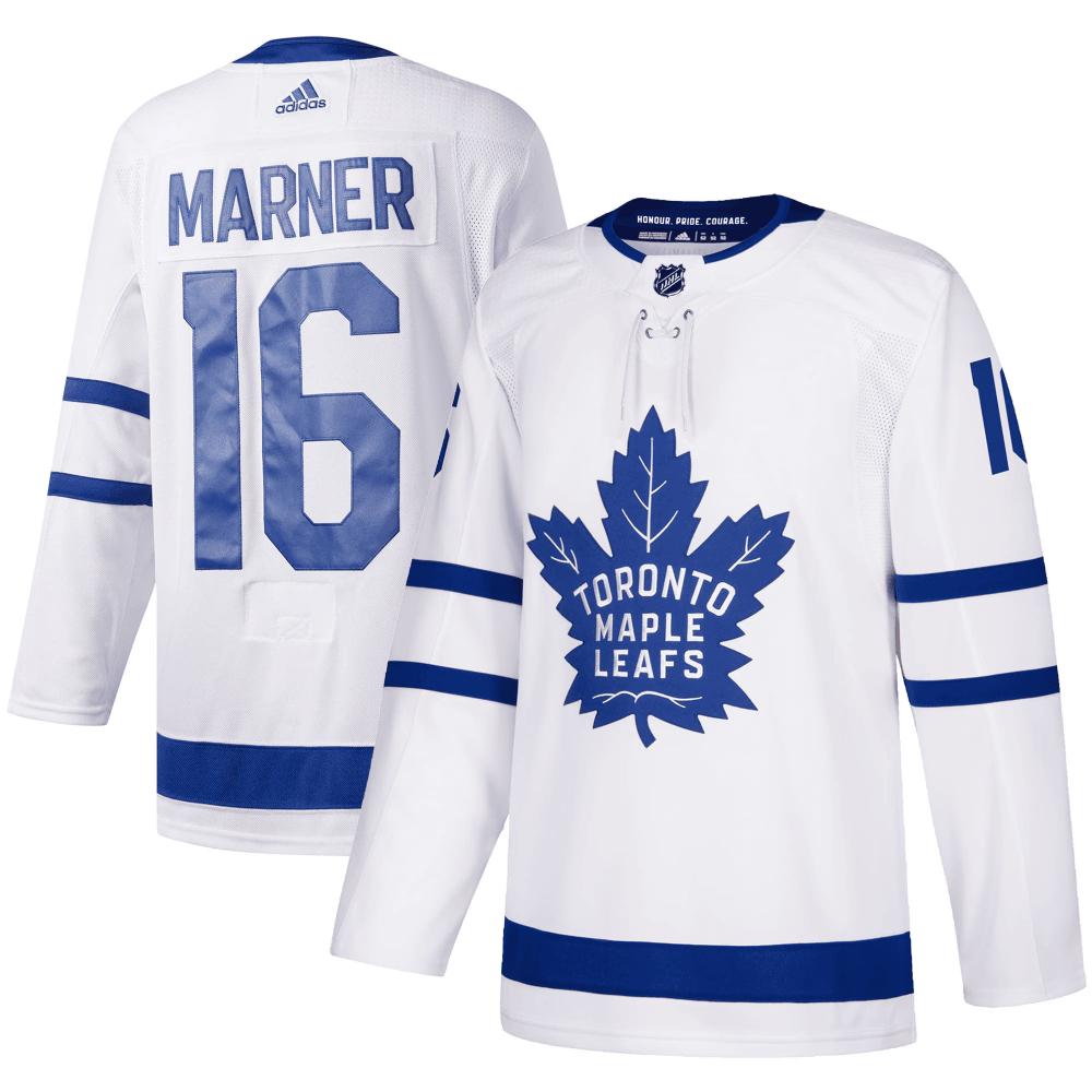 Camisa NHL Torcedor Toronto Maple Leafs Branca - Mitchell Marner #16