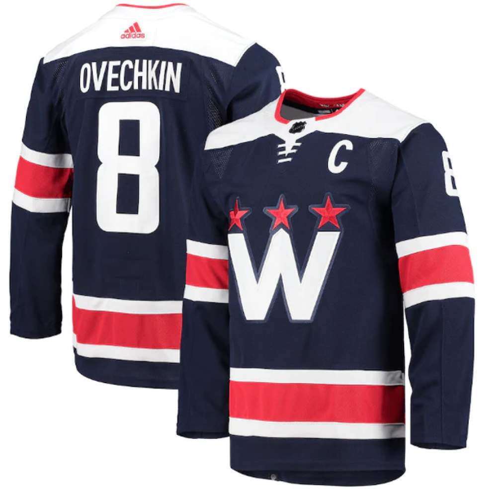 Camisa NHL Torcedor Washington Capitals Azul - Alexander Ovechkin #8