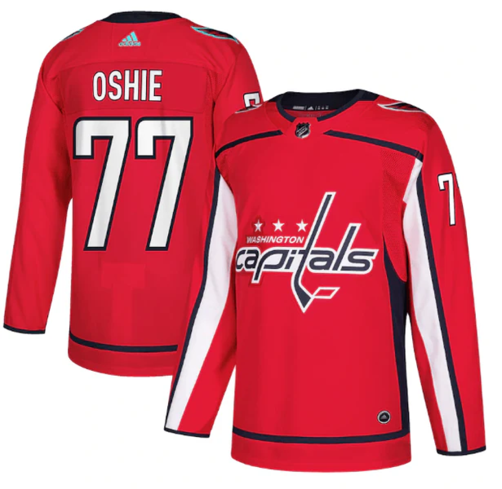 Camisa NHL Torcedor Washington Capitals Vermelha - TJ Oshie #77
