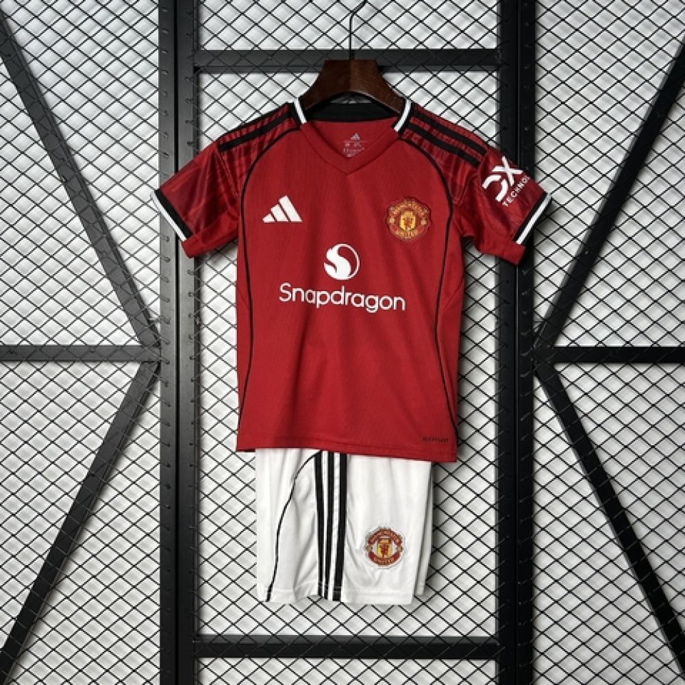 Kit Infantil Manchester United I - Adidas 25/26