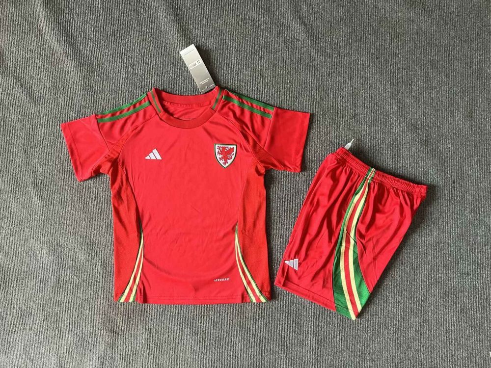 Kit Infantil Pais de Gales I - Adidas 2024