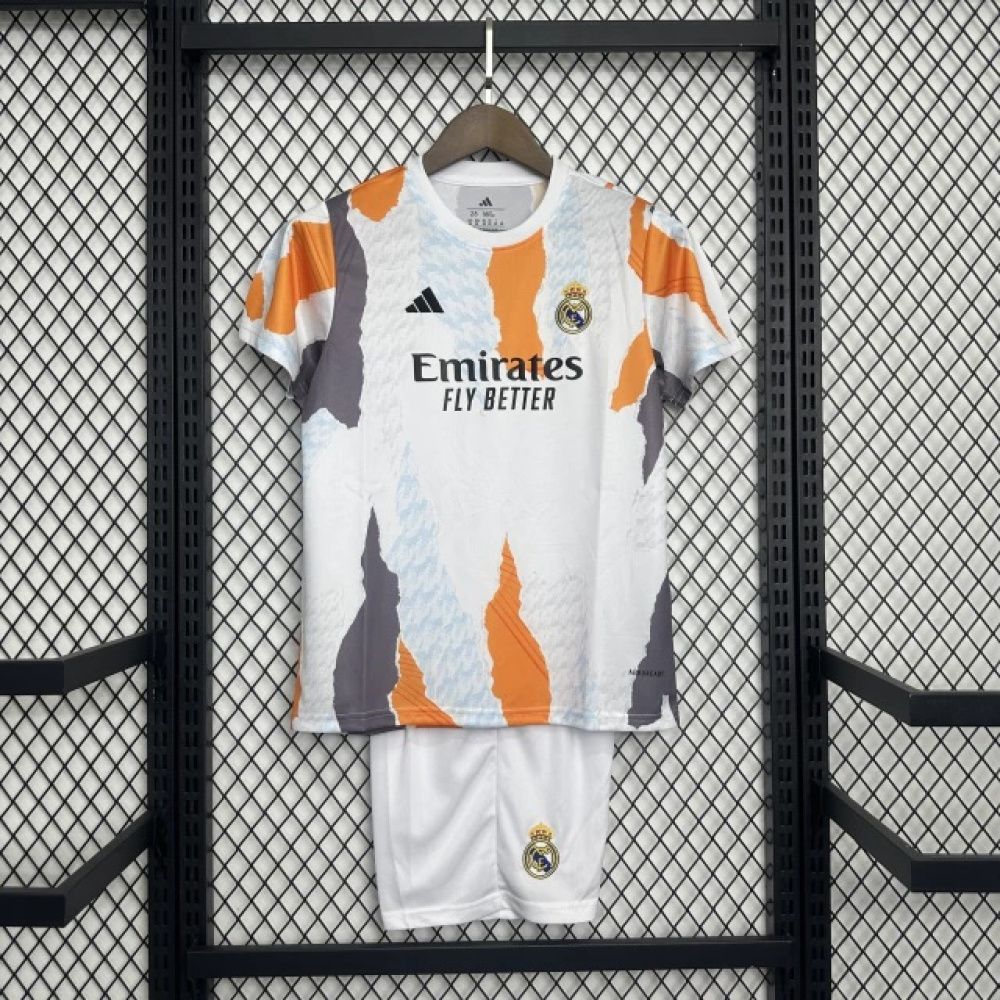 Kit Infantil Real Madrid Pré-Jogo - Adidas 25/26
