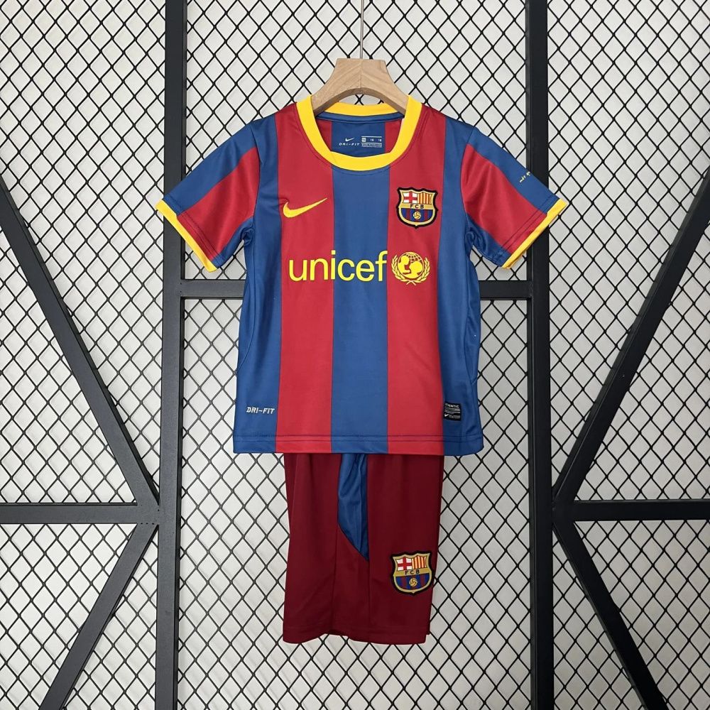 Kit Infantil Retrô Barcelona I - Nike 10/11