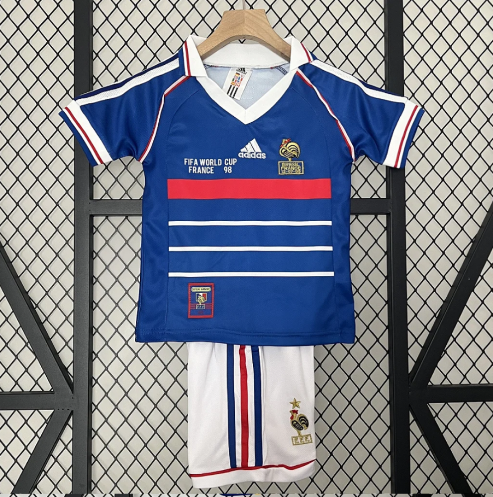 Kit Infantil Retrô França I - Adidas 1998
