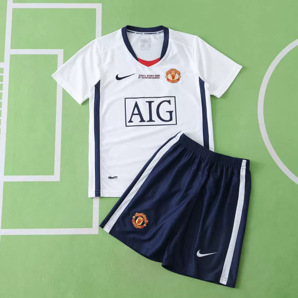 Kit Infantil Retrô Manchester United II - Nike 08/09