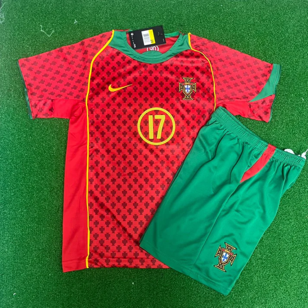 Kit Infantil Retrô Portugal I - Nike 2004