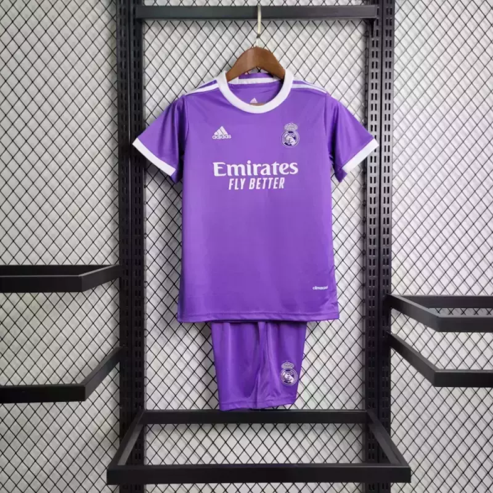 Kit Infantil Retrô Real Madrid II - Adidas 16/17