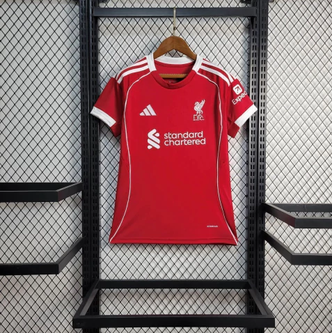 Camisa Feminina Liverpool I - Adidas 25/26