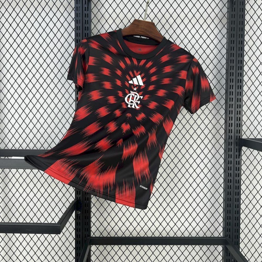 Camisa Feminina Flamengo Pré-Jogo - Adidas 25/26