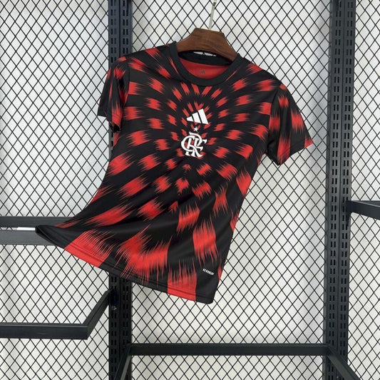 Camisa Feminina Flamengo Pré-Jogo - Adidas 25/26