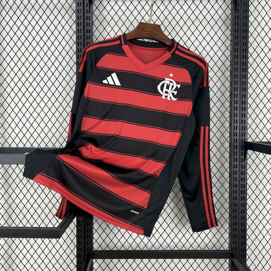 Camisa Manga Longa Flamengo I - Adidas 25/26