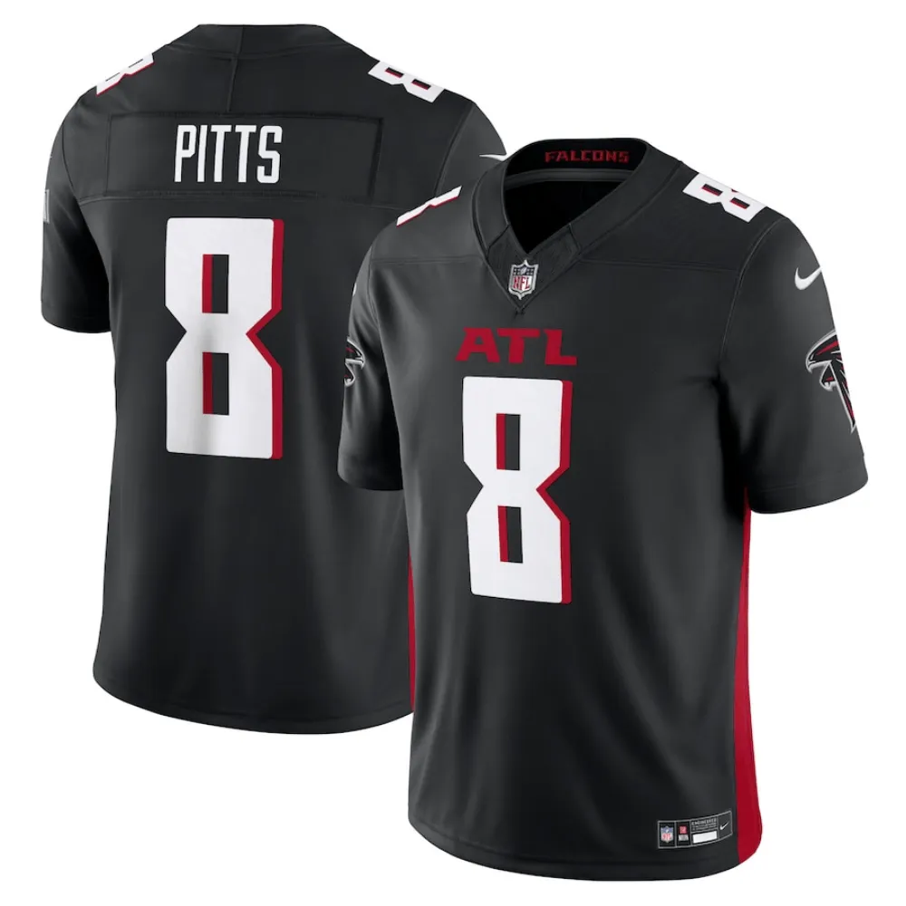 Camisa FUSE Limited Atlanta Falcons Preta Alternativa - Kyle Pitts #8
