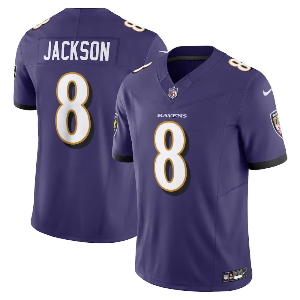 Camisa FUSE Limited Baltimore Ravens Roxa - Lamar Jackson #8