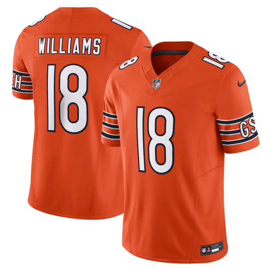 Camisa FUSE Limited Chicago Bears Laranja - Caleb Williams #18