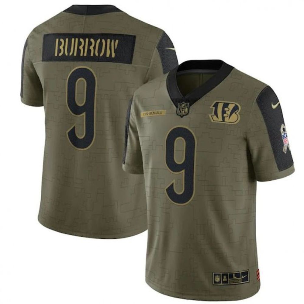 Camisa FUSE Limited Cincinnati Bengals Verde - Joe Burrows #9