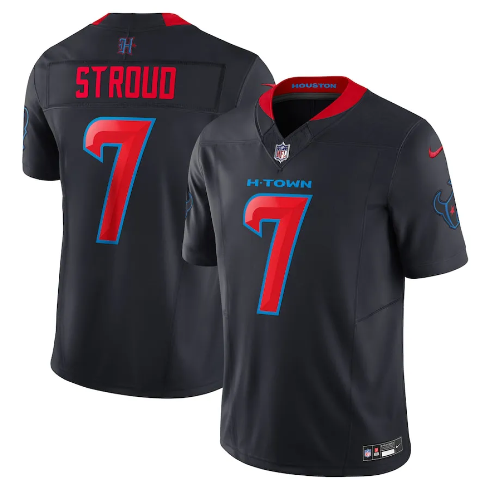 Camisa FUSE Limited Houston Texans Preta - CJ Stroud #7