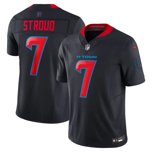 Camisa FUSE Limited Houston Texans Preta - CJ Stroud #7