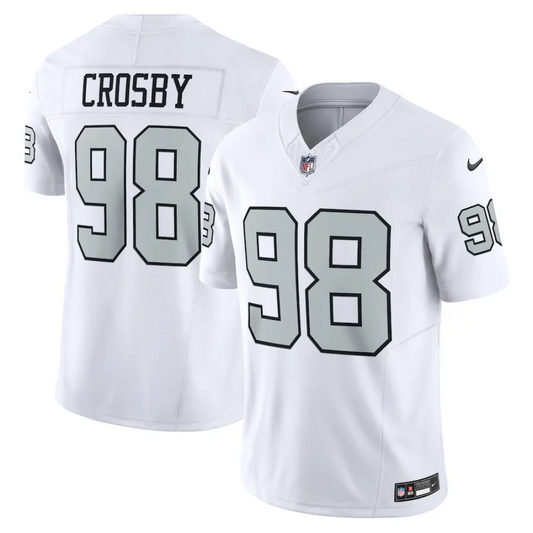 Camisa FUSE Limited Las Vegas Raiders Branca - Maxx Crosby #98