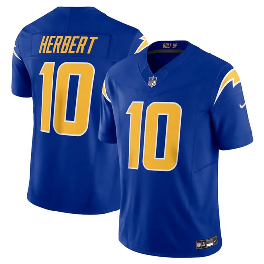 Camisa FUSE Limited Los Angeles Charges Azul - Justin Herbert #10