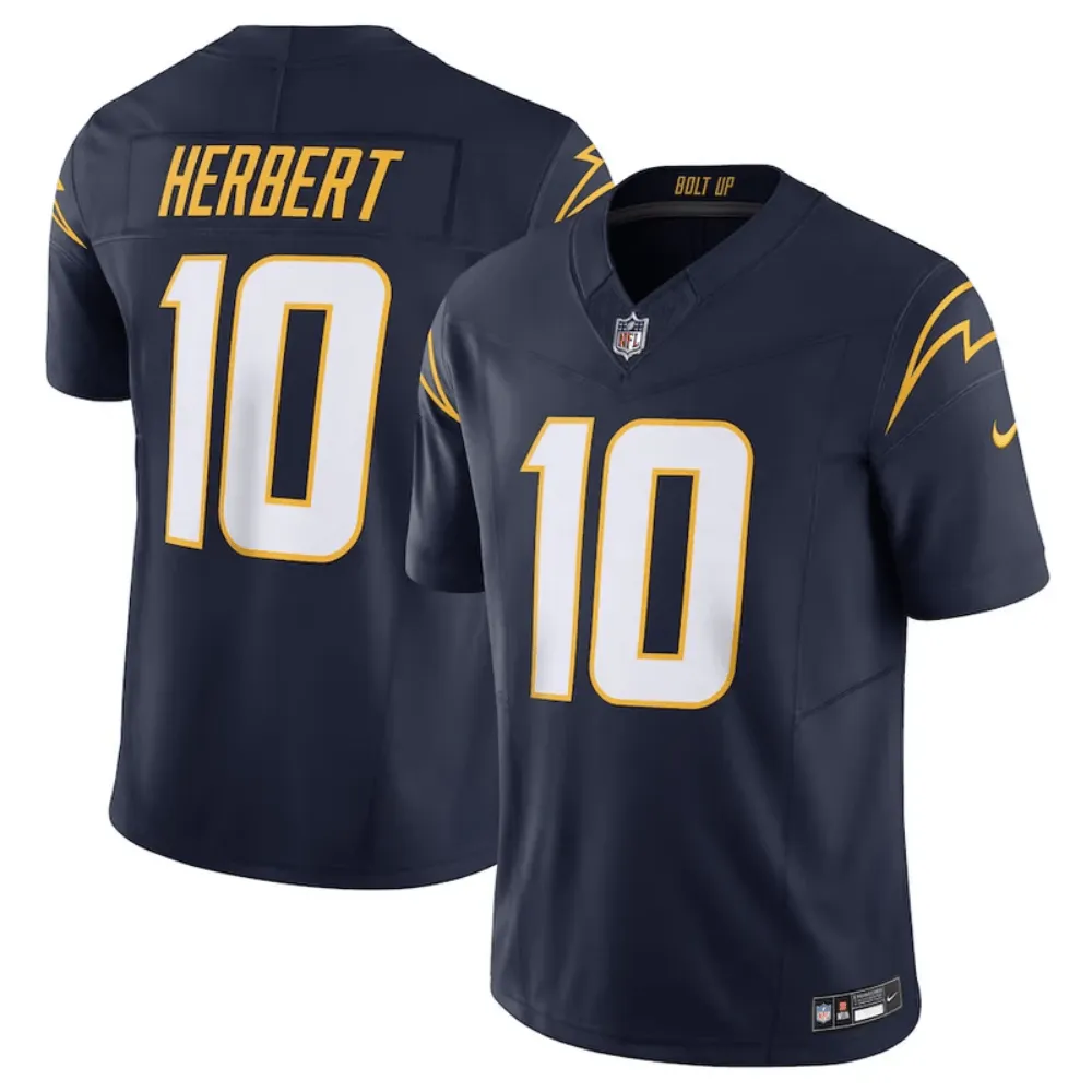 Camisa FUSE Limited Los Angeles Charges Azul Marinho - Justin Herbert #10